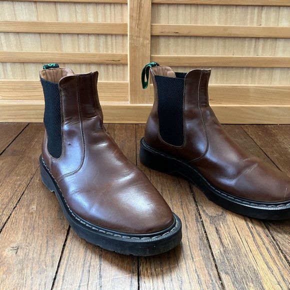 Solovair Classic Brown Chelsea Boots "Gaucho Crazy Horse Dealer" size UK 6 US 8 - Picture 2 of 11